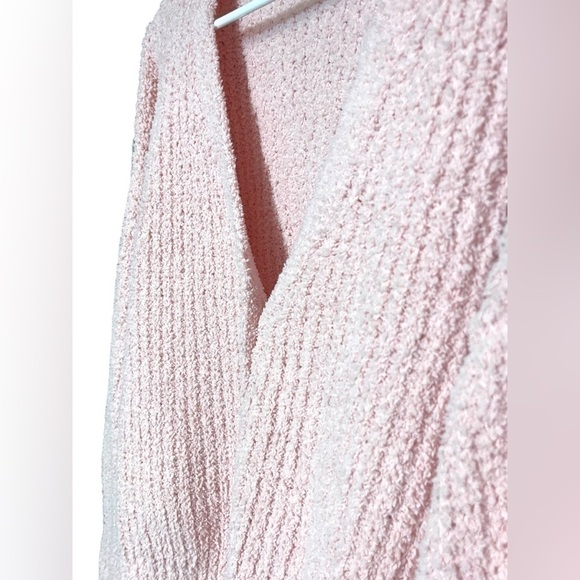 No Boundaries Juniors' Teddy Cardigan Pink Dusty Rose Textured Sweater XXL (19) - Picture 8 of 16